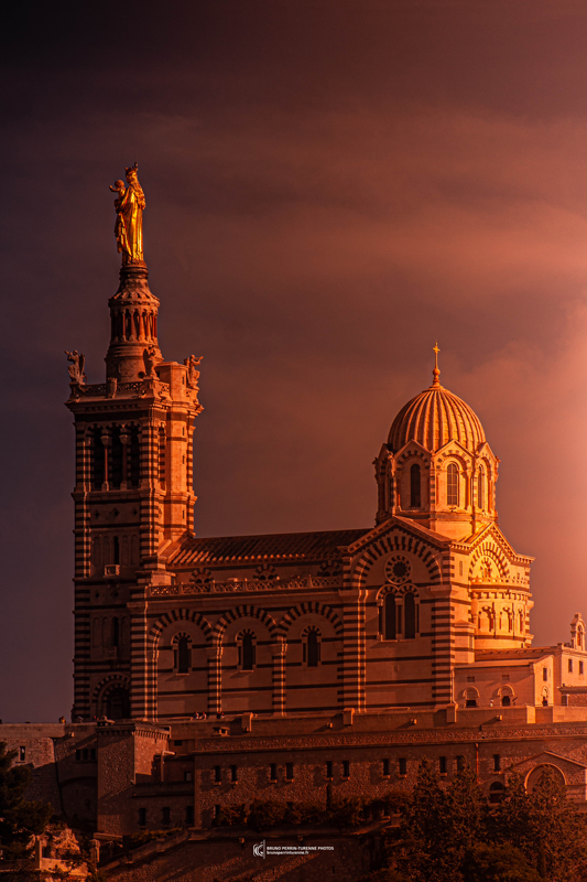 Notre Dame de la Garde depuis le Roucas Blanc Marseille Bruno Perrin-Turenne