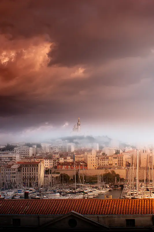 Marseille Vieux Port et Notre Dame de la Garde | Bruno Perrin-Turenne Photos